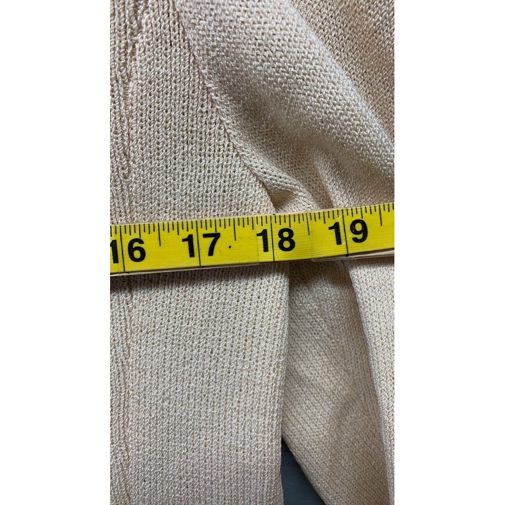 Mirabeau Collection Evening Jacket‎ Women’s 12 Beige Wool Rayon Button USA Chic - Picture 11 of 14